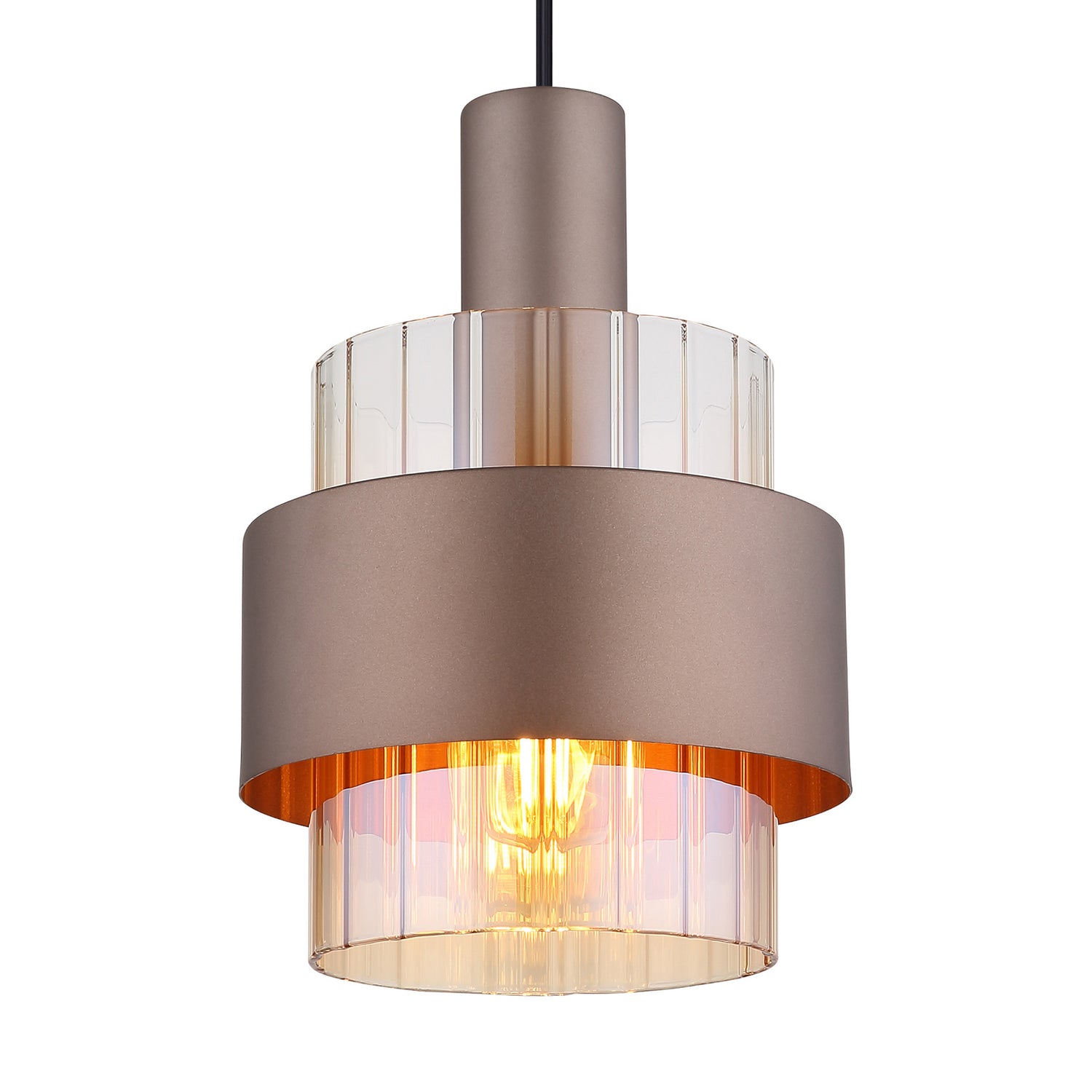 B-Ware Globo Hängelampe Milley Deckenleuchte Lampe Bronzefarben Metall 19 Cm - 9007371462674