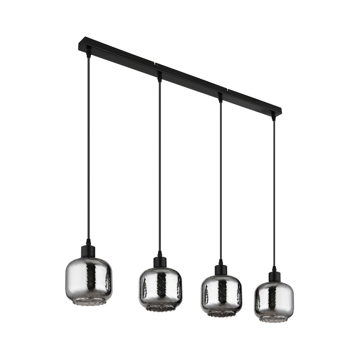 Globo Hängelampe Pendelleuchte Lampe Rauchgrau Glas 4 Flammig Länge 89 Cm Lampe B-Ware - 9007371509157