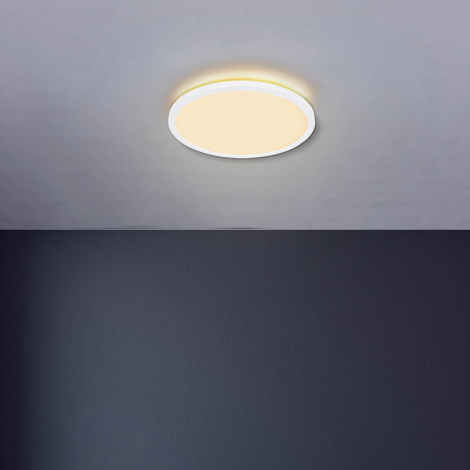 B-Ware Globo Deckenlampe Sapana Lampe Led Weiß ø 42 Cm Dimmbar Hintergrundlicht Ip44 - 9007371408405
