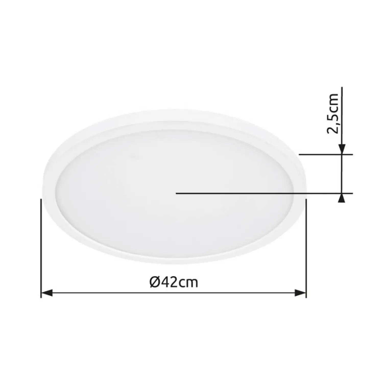 B-Ware Globo Deckenlampe Sapana Lampe Led Weiß ø 42 Cm Dimmbar Hintergrundlicht Ip44 - 9007371408405