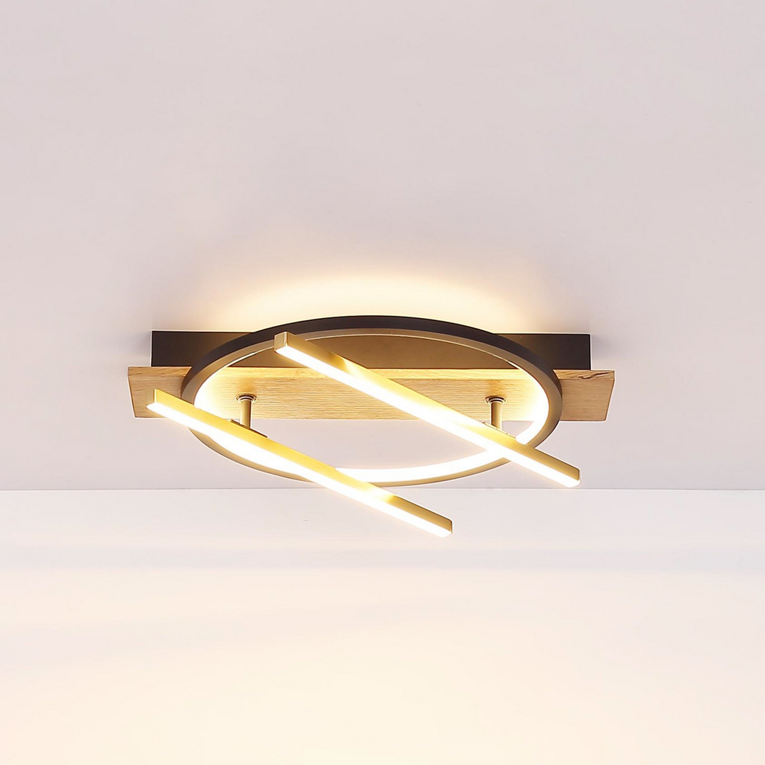 Globo Led Deckenleuchte Beatrix Deckenlampe Lampe Leuchte Led Leuchte Holz 44 Cm B-Ware - 9007371451395