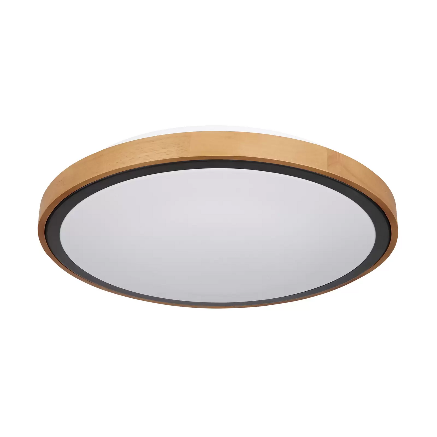 B-Ware Globo Deckenleuchte Lampe Led Bruno Holzrahmen Acryl Metall Holz Hell Weiß Schwa - 10017787
