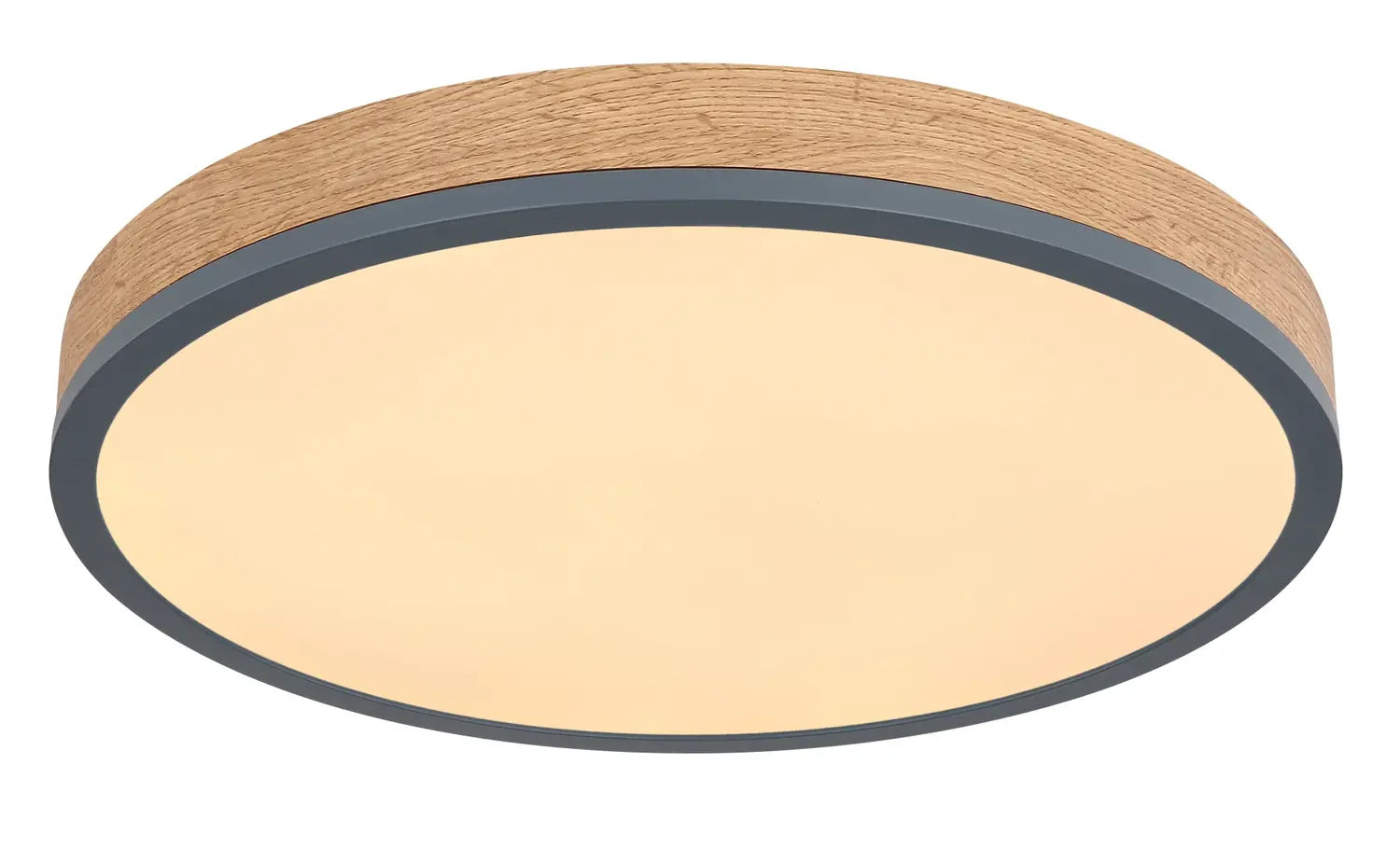 B-Ware Globo Led Deckenleuchte Lampe Doro ø 45 Cm Graphit Holzoptik Opal Deckenlampe385 - 9007371430567