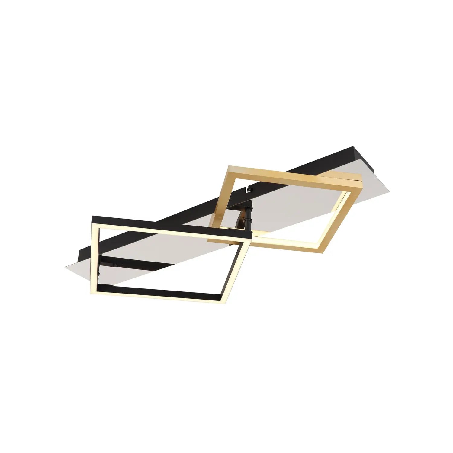 B-Ware Globo Led Deckenleuchte Leuchte Beleuchtung Lesina 2 Flg Goldfarben Schwarz Alu - 9007371449408
