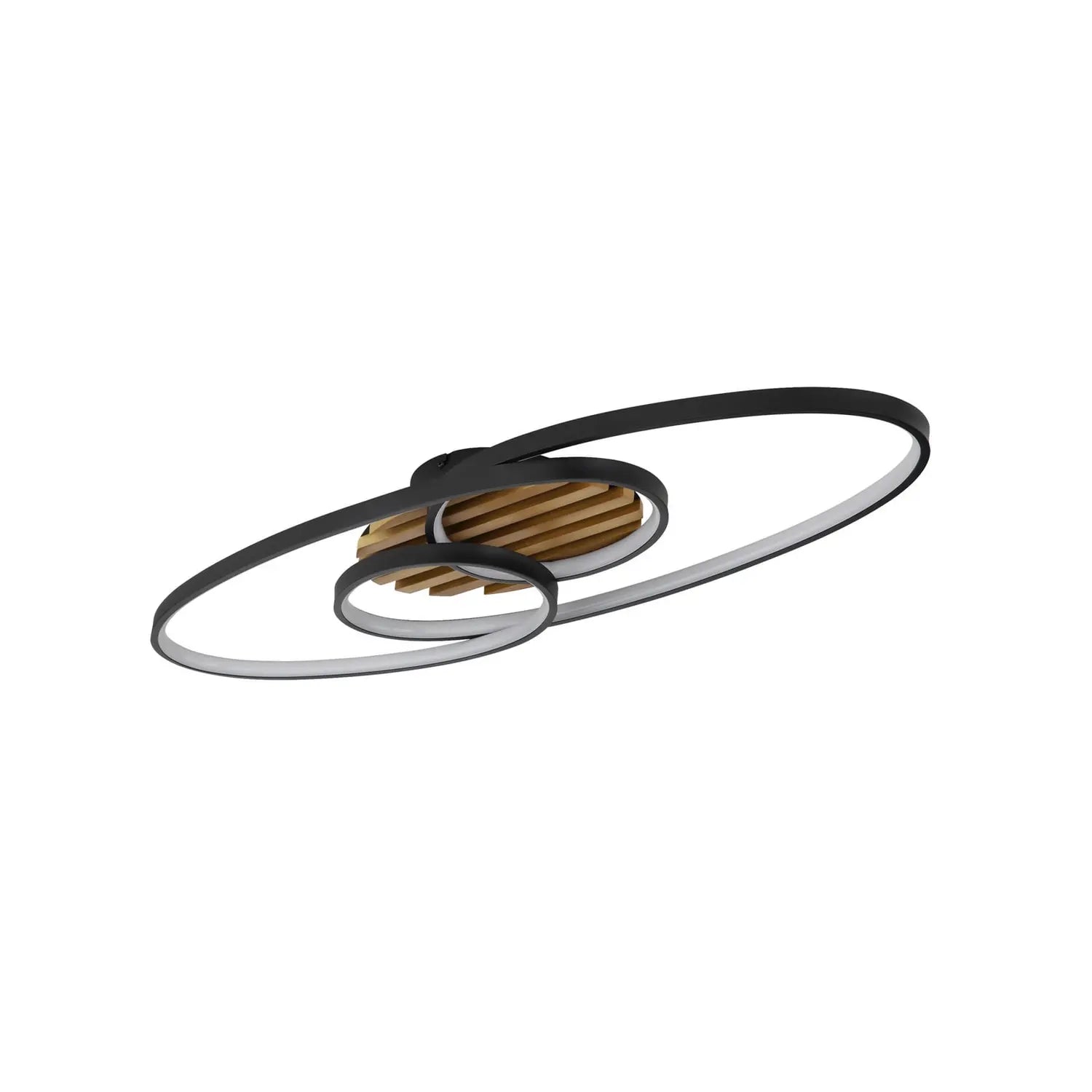 B-Ware Globo Deckenleuchte Lampe Led Tisha I Schwarz Holz 85 Cm Warmweiß 40 W Leuchte - 9007371572281