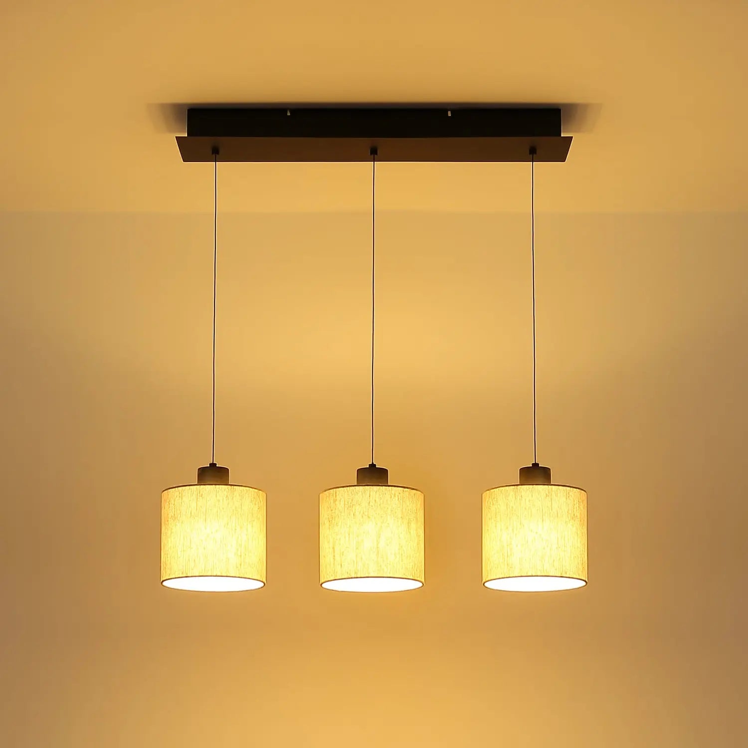 B-Ware Globo Pendelleuchte Hängelampe Led Thea Wohnzimmer Creme Schwarz Matt - 9007371567034