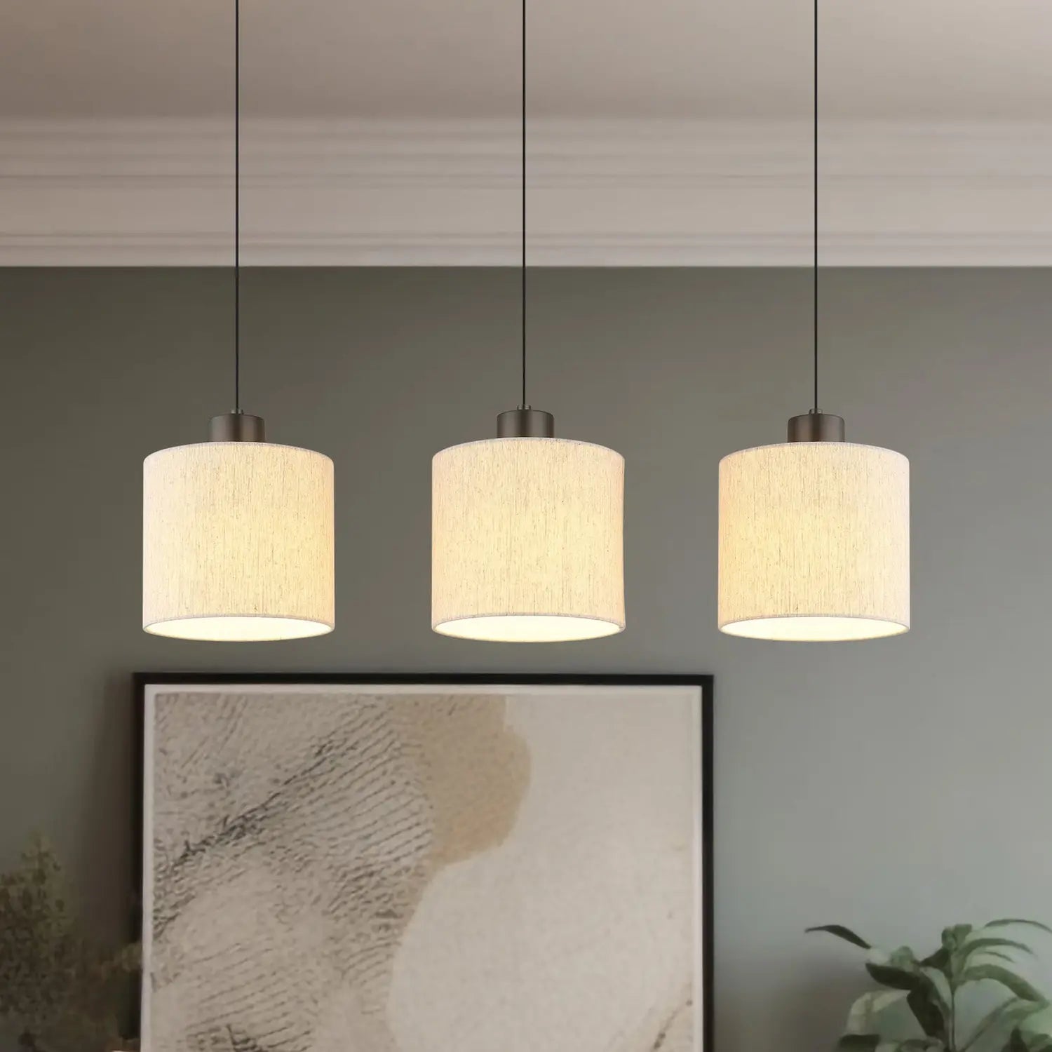 B-Ware Globo Pendelleuchte Hängelampe Led Thea Wohnzimmer Creme Schwarz Matt - 9007371567034