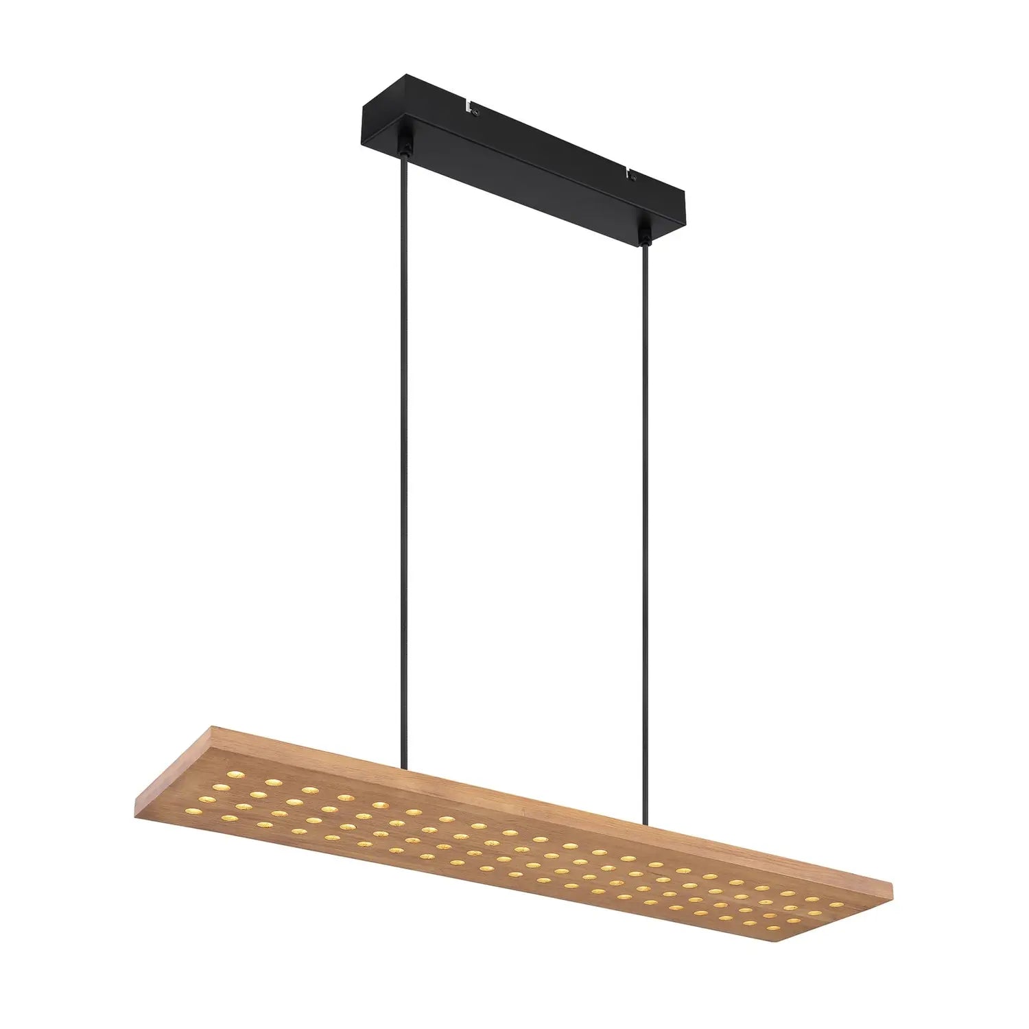 B-Ware Globo Pendelleuchte Hängelampe Leuchte Led Dolores Schwarz Matt Hellbraun - 9007371428700
