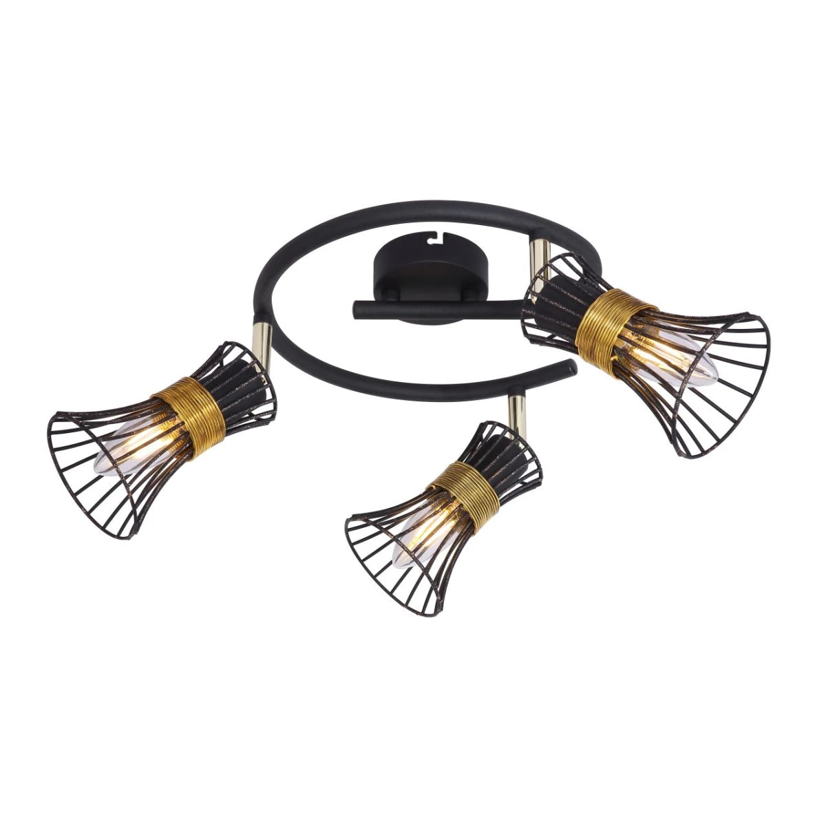 Globo Lighting Deckenleuchte Lampe Spirale 3-flammig Wohnraum Beleuchtung - 9007371397105