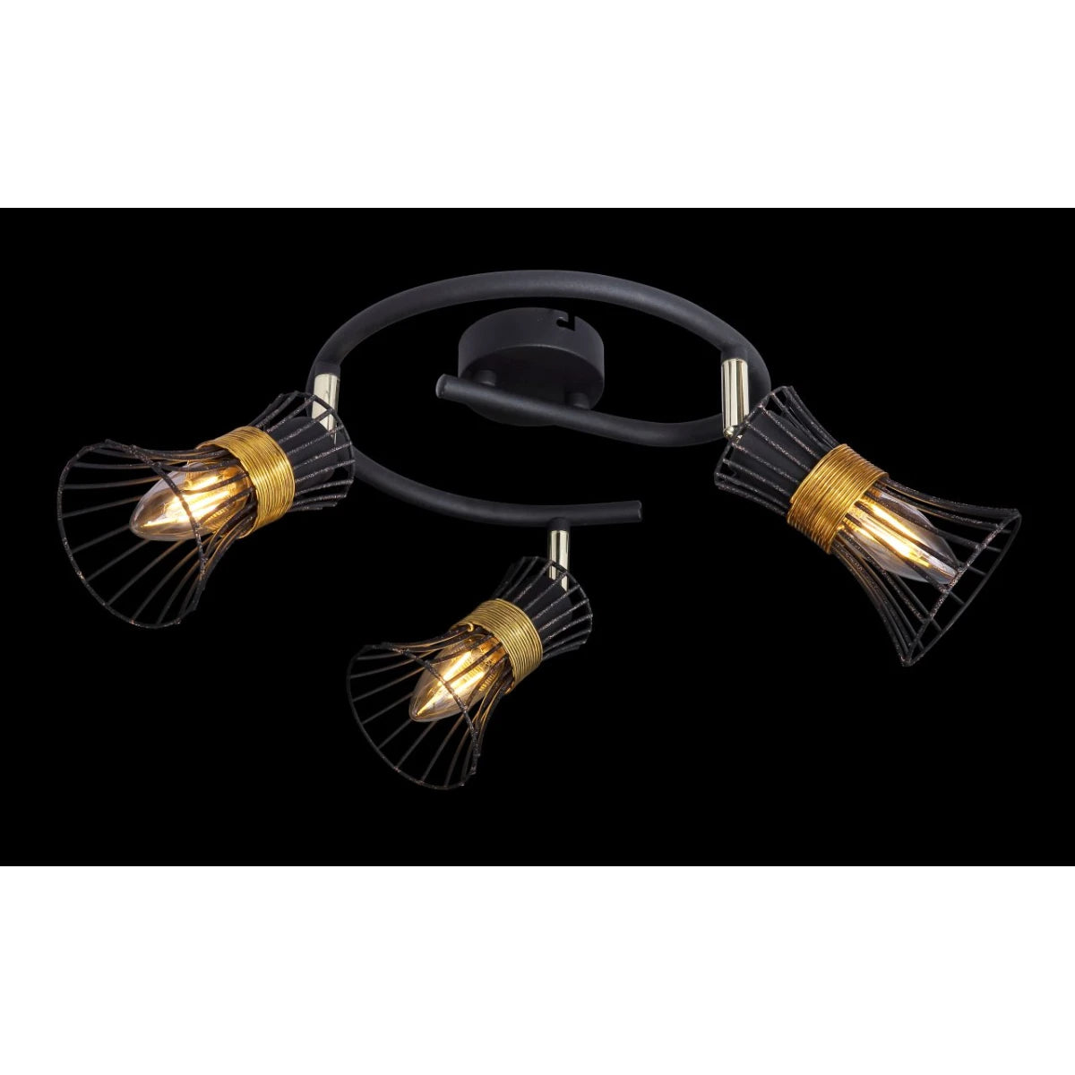 Globo Lighting Deckenleuchte Lampe Spirale 3-flammig Wohnraum Beleuchtung - 9007371397105