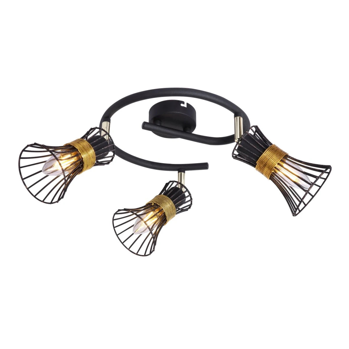 Globo Lighting Deckenleuchte Lampe Spirale 3-flammig Wohnraum Beleuchtung - 9007371397105