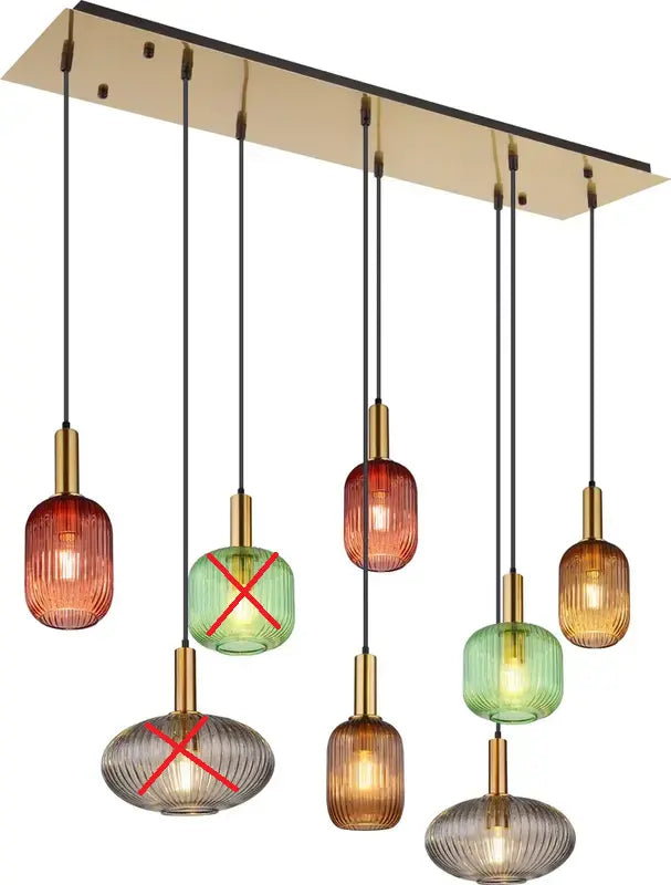 B-Ware Globo Lighting Normy Hängeleuchte Pendel Metall Messingfarben Siehe Text/Foto - 9007371443697