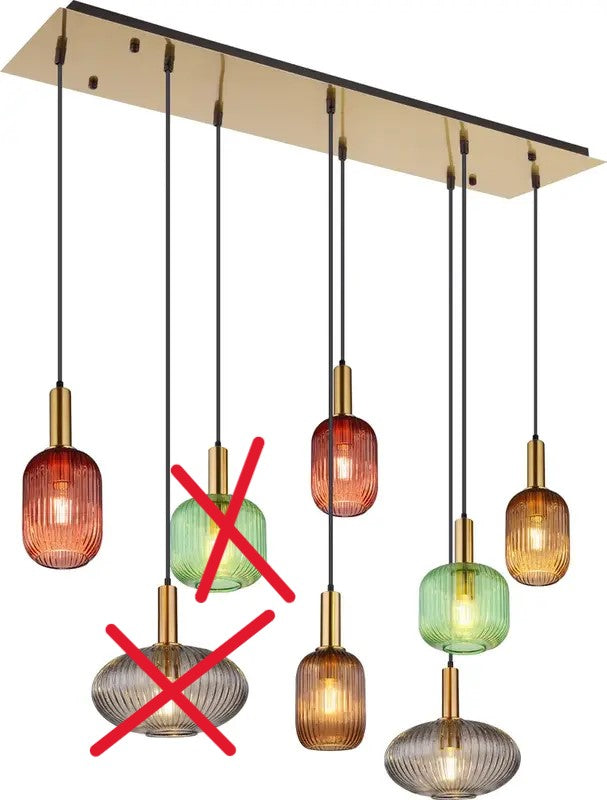 Globo Lighting Normy Hängeleuchte Pendelleuchte messingfarben SIEHE TEXT/FOTO228 - 9007371443697