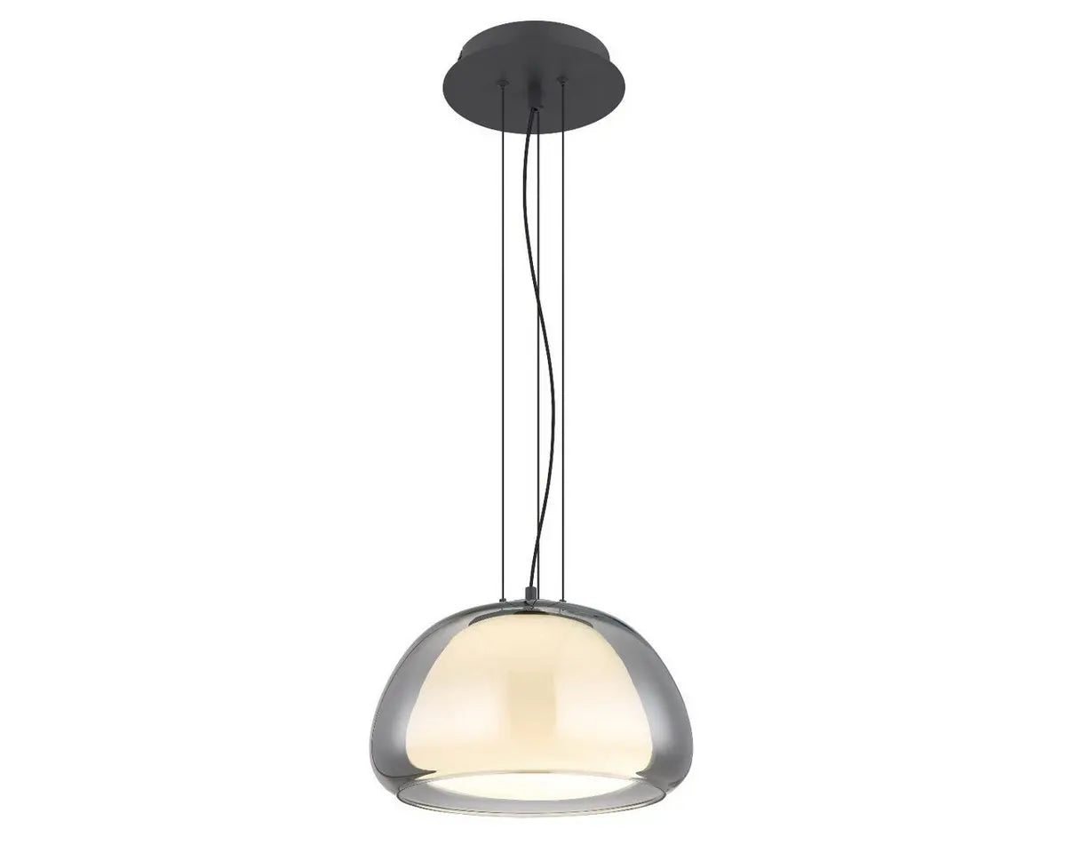 B-Ware Globo Pendelleuchte Haakon Hängelampe Led Anthrazit Rauchglas Dimmbar Esszimmer - 9007371487097