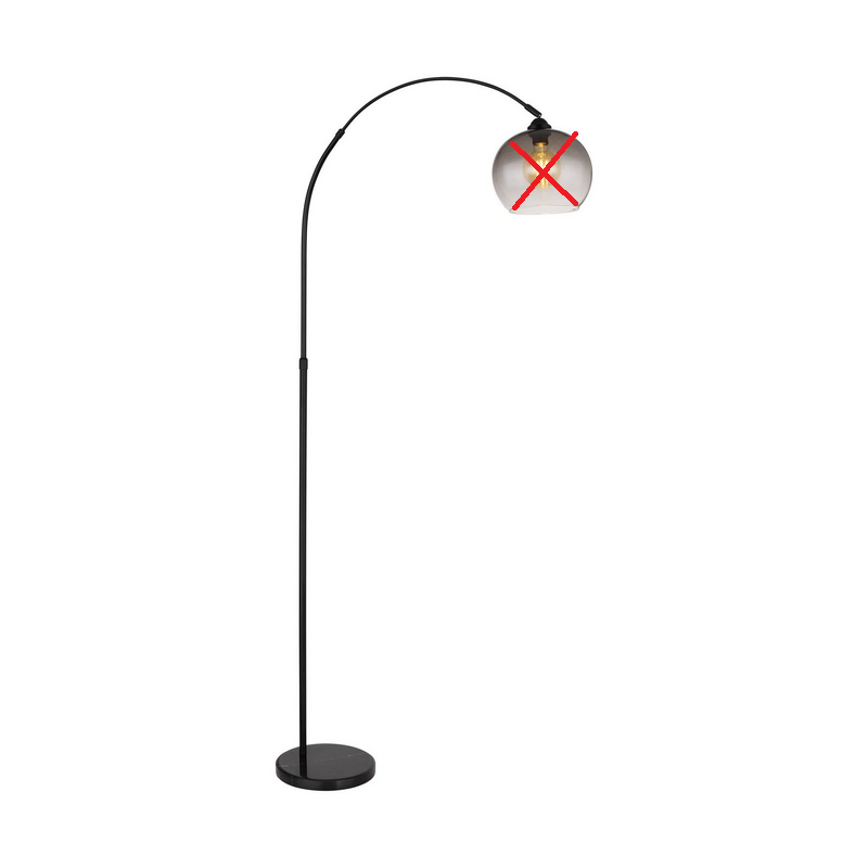 Globo Stehlampe Standlampe Newcastle Stehleuchte Rauchgrau Siehe Text/Foto B-Ware - 9007371454228