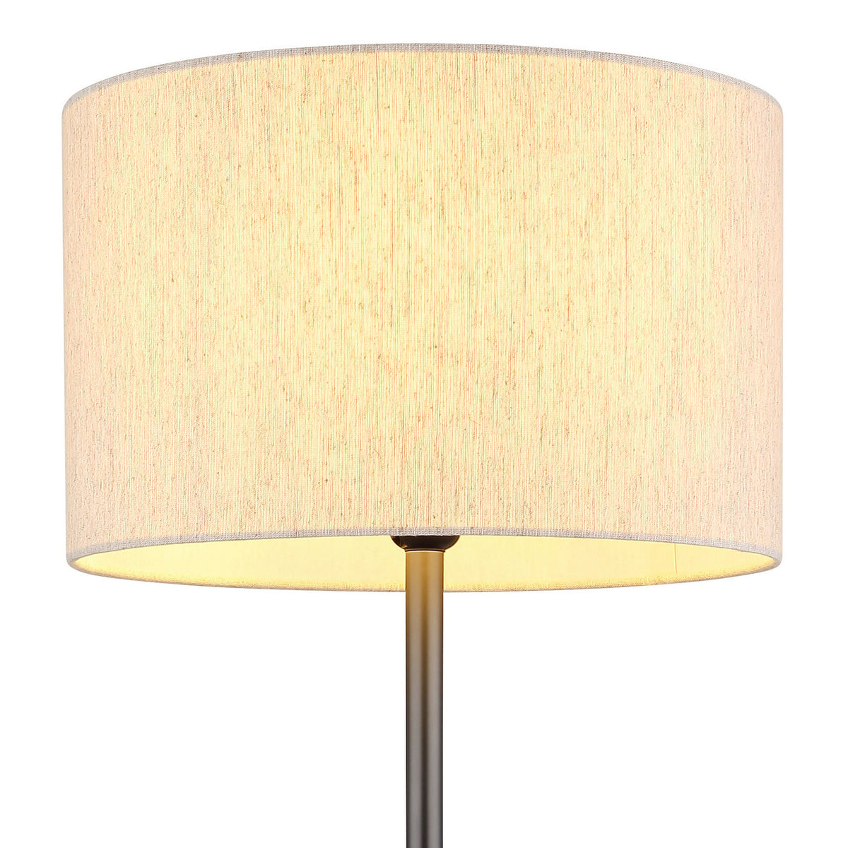 Globo Stehleuchte Standlampe Thea Leuchte creme/schwarz Leinen Metall H160cm - 9007371570034