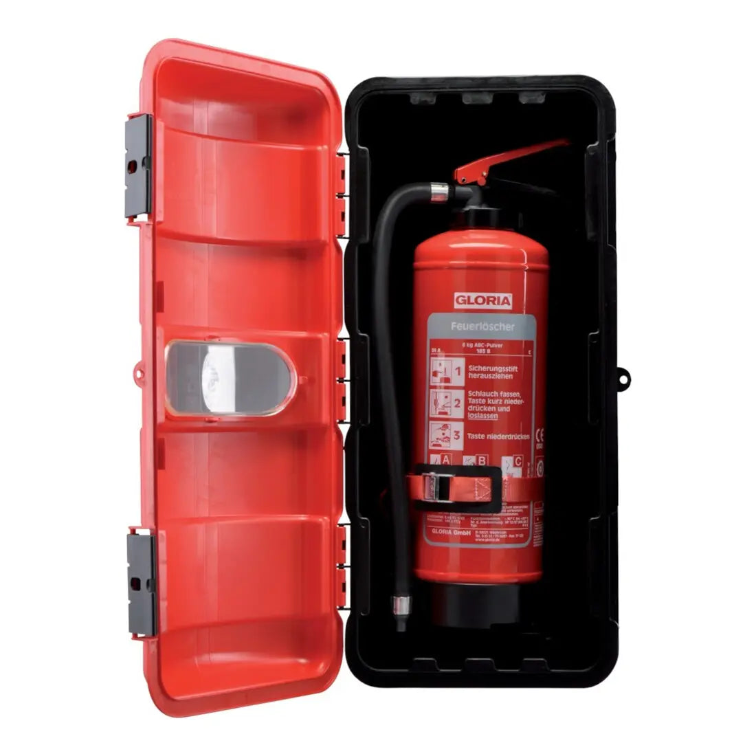 B-Ware Gloria Feuerlöscher Schutzhaube Abdeckung Bigbox Kunststoff Rot 279x227x643 Mm - 4006325600488