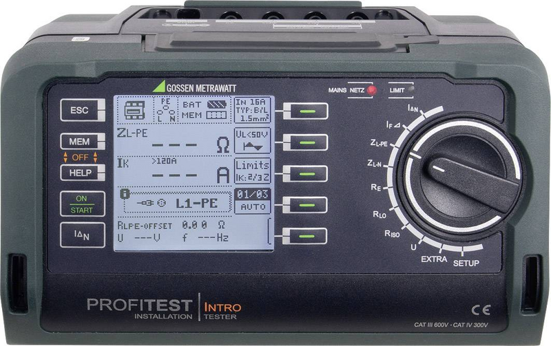Gossen Metrawatt Meisterpaket Profitest Intro Installationstester Defektware D-Ware - 4012932127324