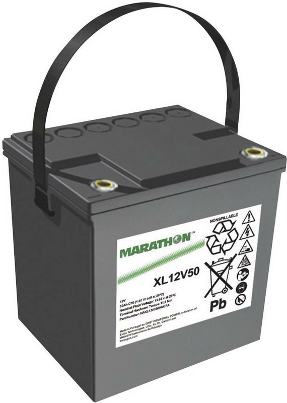 B-Ware Gnb Marathon Blei Vlies Akku Xl12 V50 Bleiakku Wartungsfrei 220x219x172 Mm M6 12 V - 2050001755018