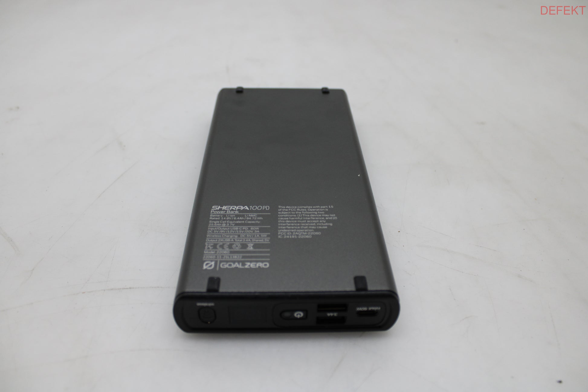 D-Ware Goal Zero Sherpa 100 Pd Gen4 Powerbank Akku Ersatzakku Zusatzakku Defektware - 847974008485