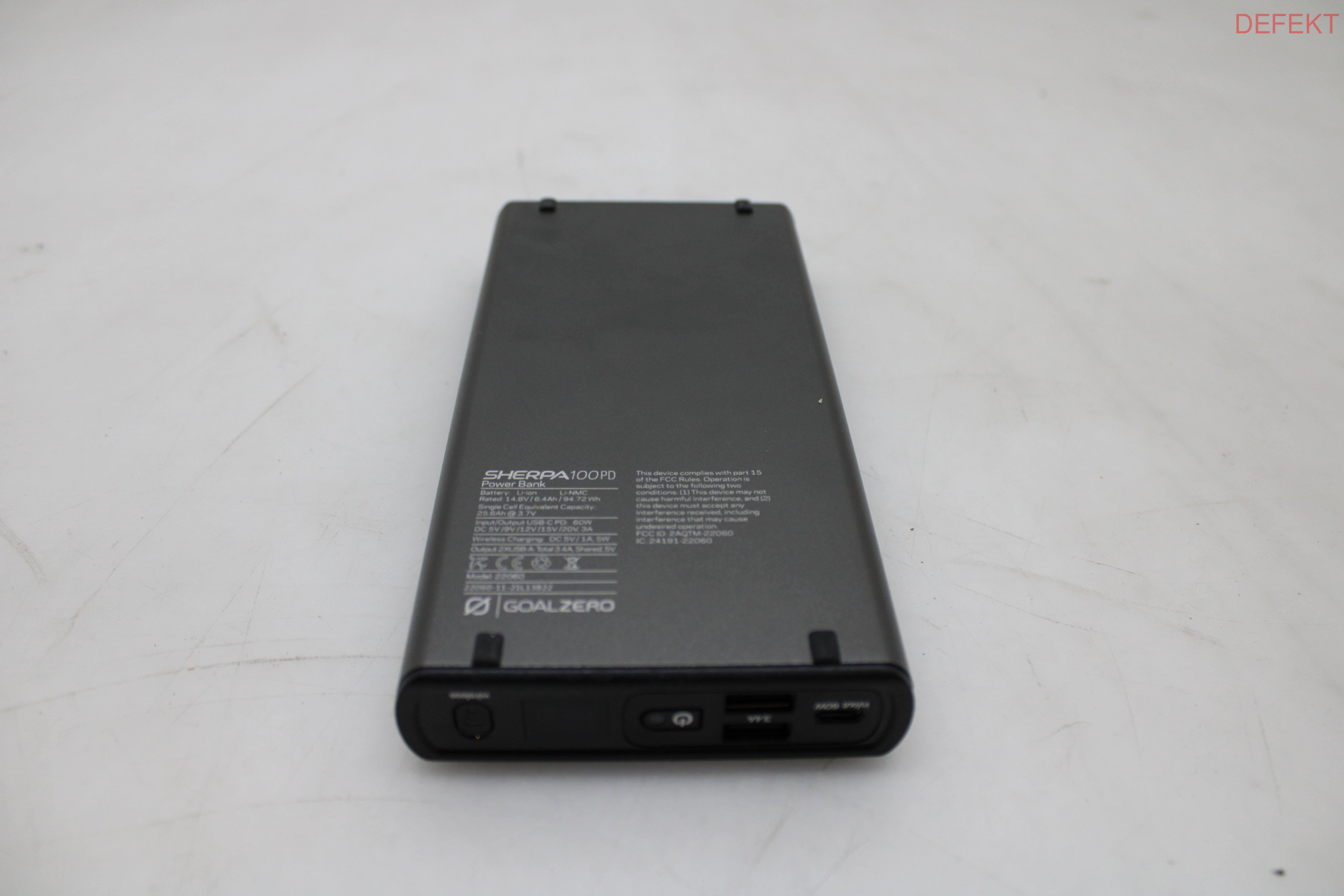 D-Ware Goal Zero Sherpa 100 Pd Gen4 Powerbank Akku Ersatzakku Zusatzakku Defektware - 847974008485