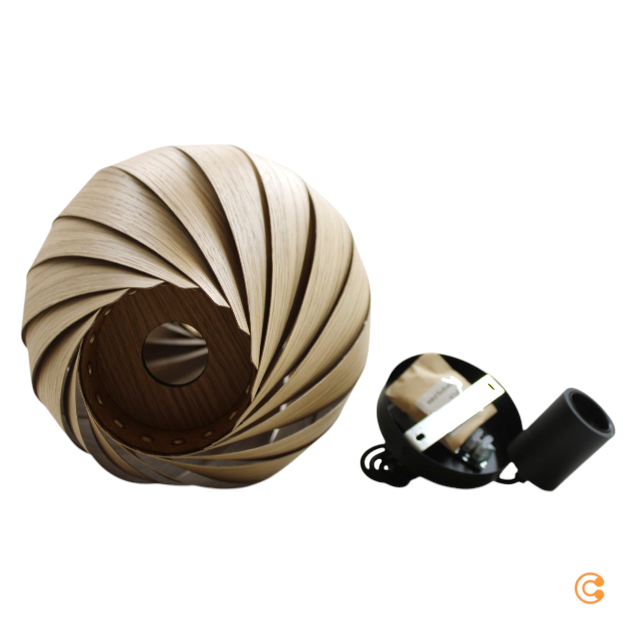 Gofurnit Pendellampe Hängelampe Ardere Eiche Lampenschirm Leuchte 50 cm - 4260763610311