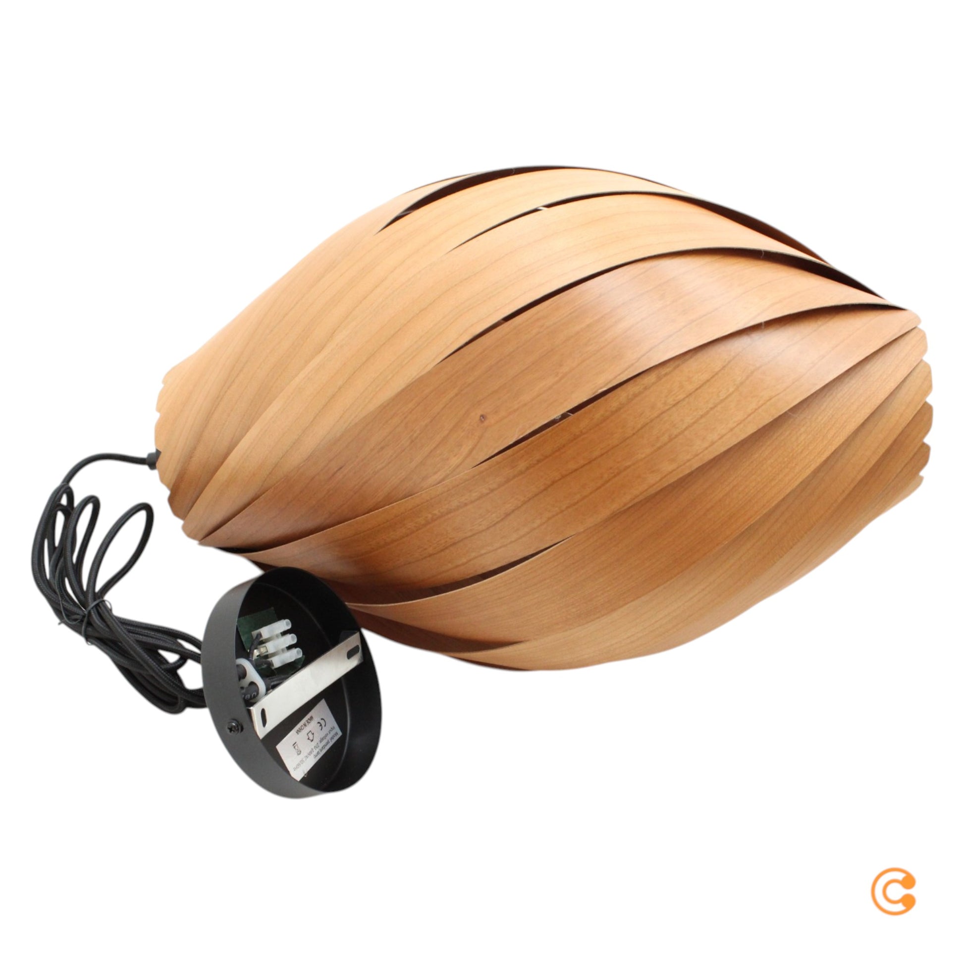 Gofurnit Pendellampe Hängeleuchte Ardere Kirschbaum Leuchte Höhe 40 cm E27 LED - 4260763610496