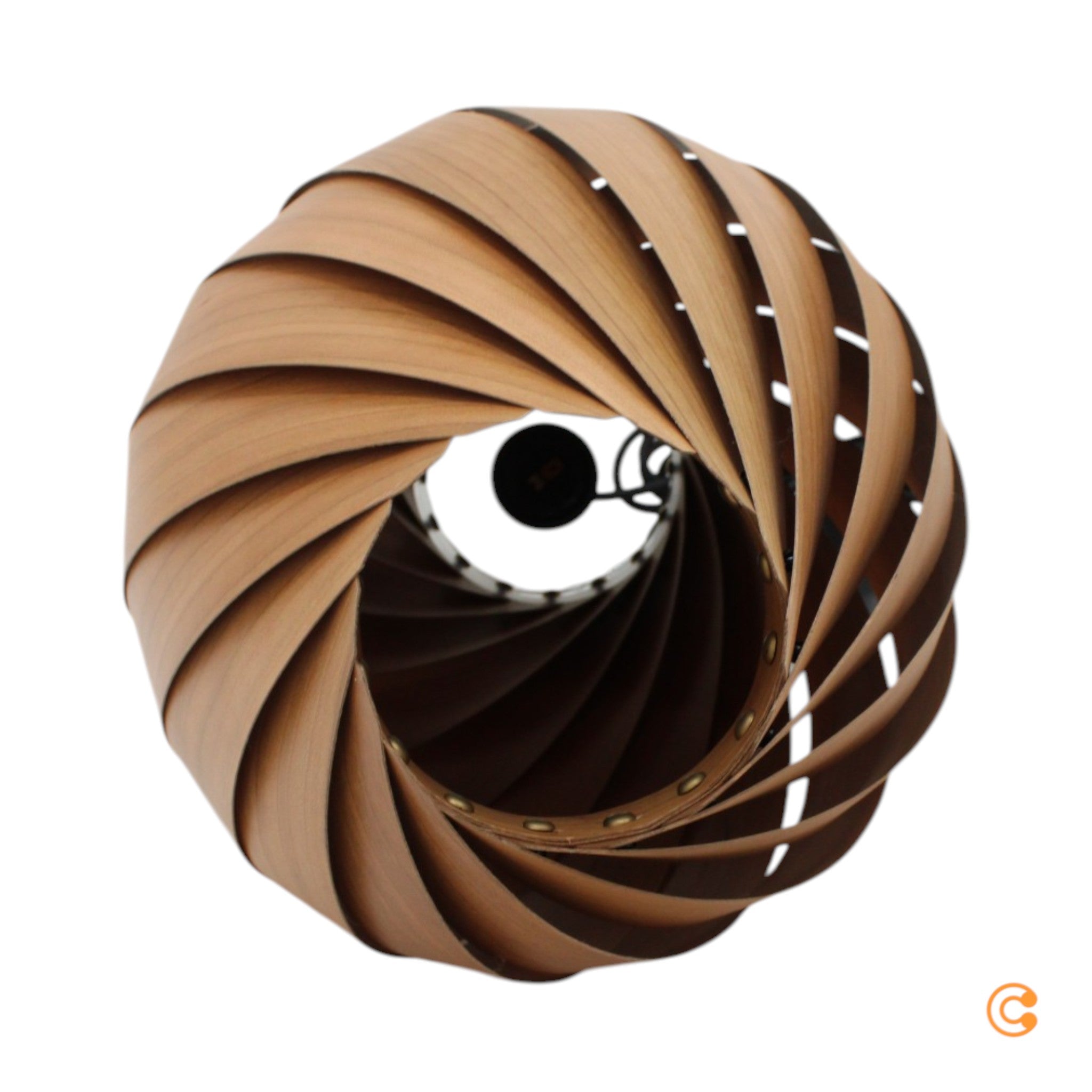 Gofurnit Pendellampe Hängeleuchte Ardere Kirschbaum Leuchte Höhe 40 cm E27 LED - 4260763610496