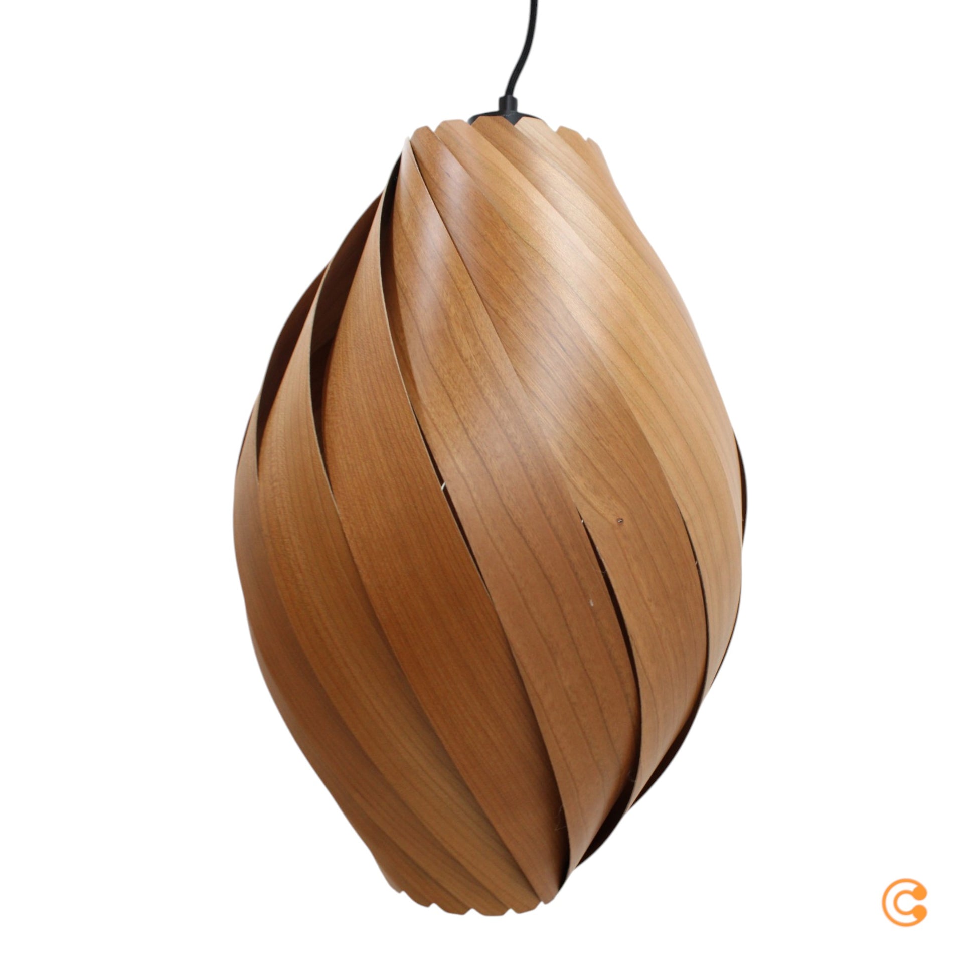 Gofurnit Pendellampe Hängeleuchte Ardere Kirschbaum Leuchte Höhe 40 cm E27 LED - 4260763610496