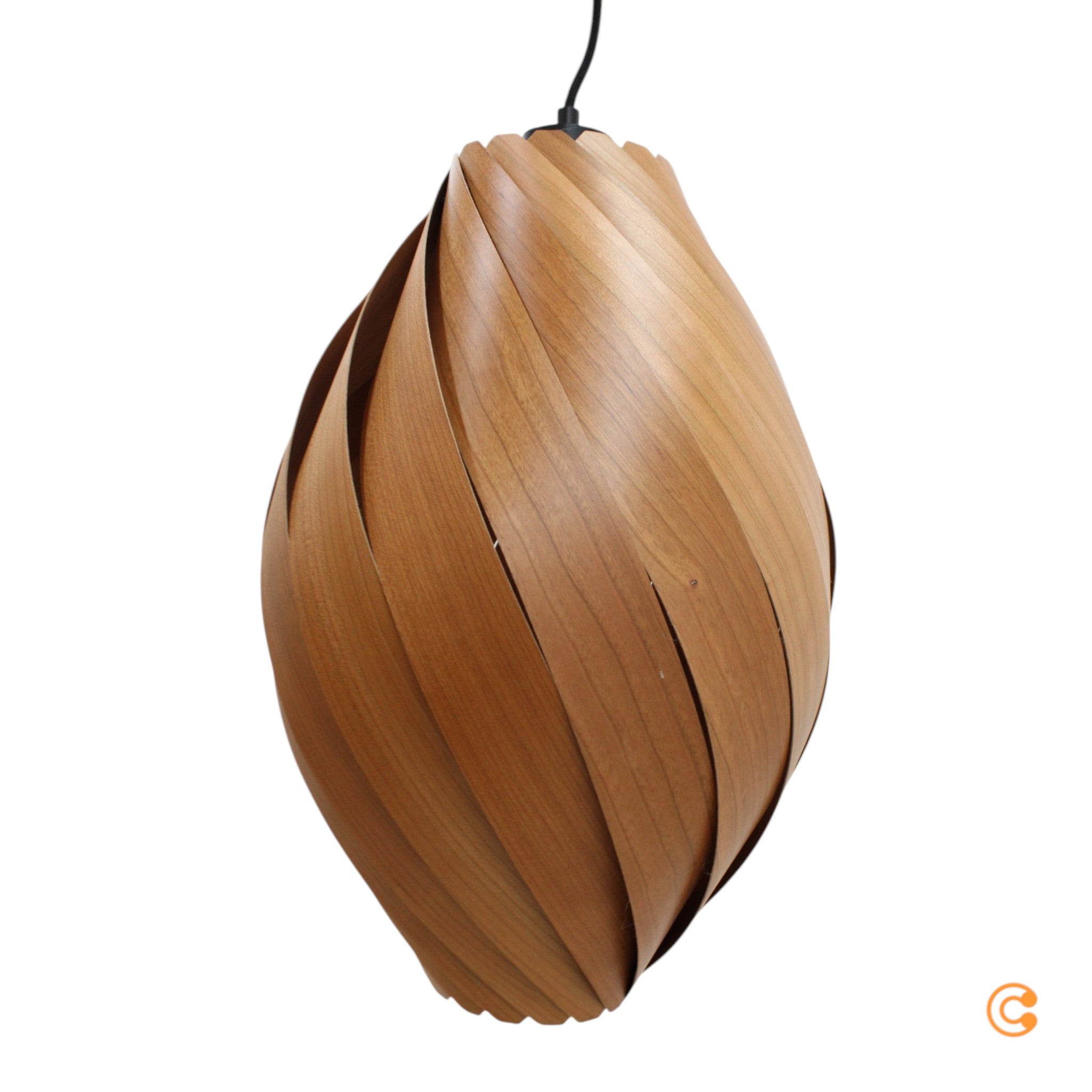 Gofurnit Pendellampe Hängeleuchte Ardere Kirschbaum Leuchte Höhe 40 cm E27 LED - 4260763610496