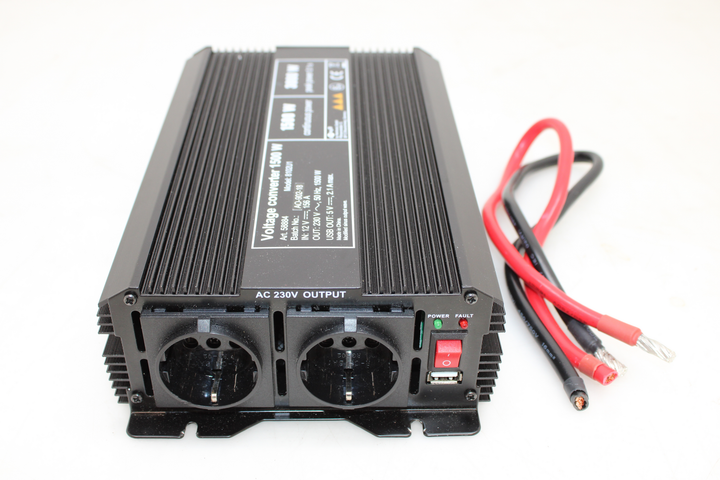 Goobay Wechselrichter Wandler Spw It 1500 W 12 V/Dc   230 V/Ac, 5 V/Dc D-Ware - 4040849588846