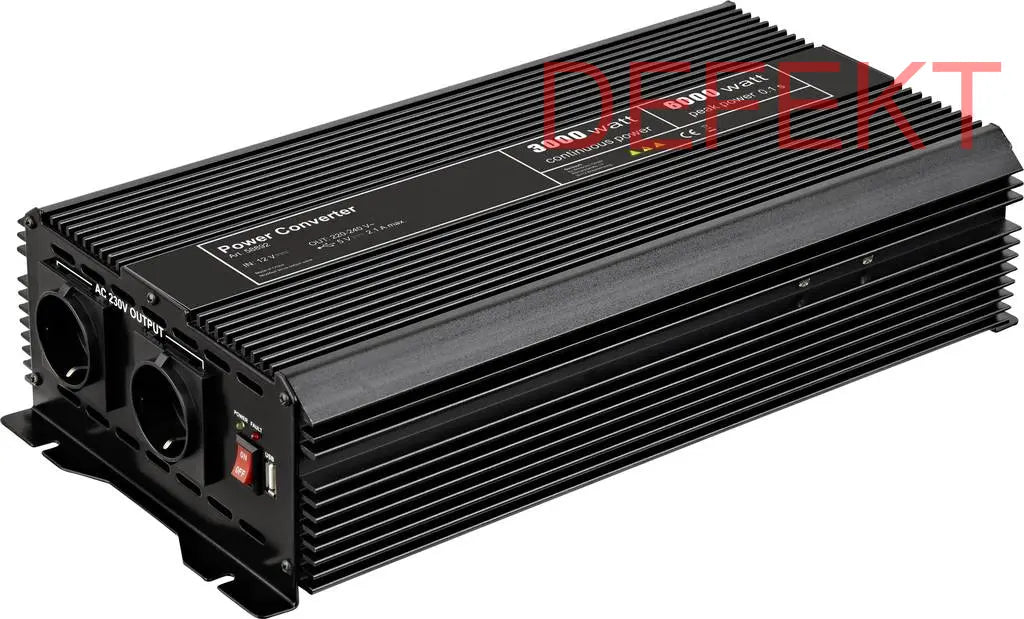 D-Ware Goobay Wechselrichter Spw It 3000 W 12 V/Dc   230 V/Ac, 5 V/Dc - 4040849588921