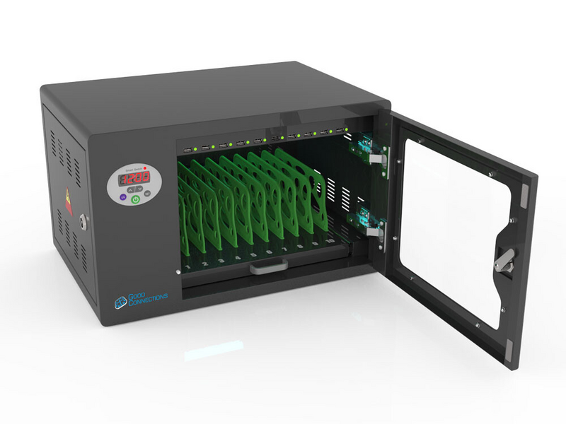 B-Ware Good Connections Tablet Ladeschrank Ladeschrank Tablet Uv C Desinfektion Schwarz