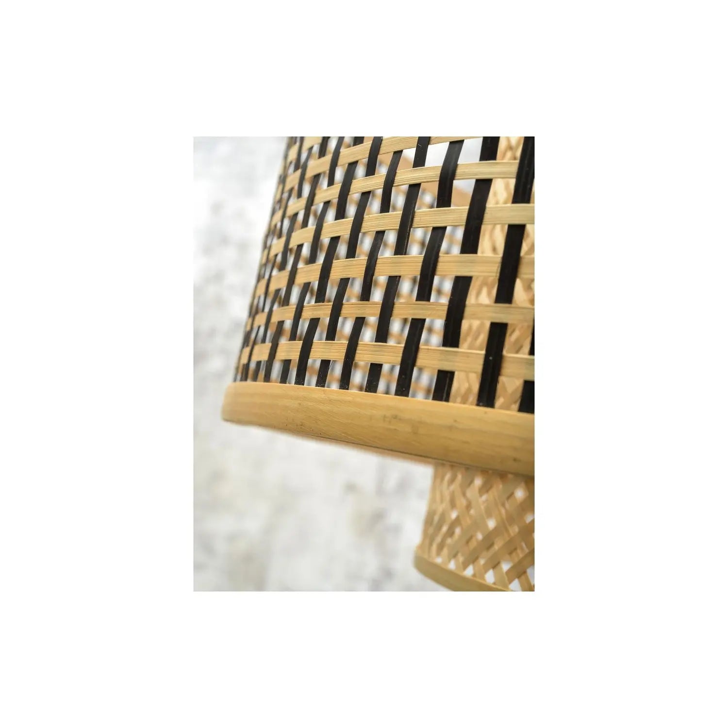 B-Ware Good Mojo Stehlampe Stehleuchte Schwarz Bhutan Bambus Standlampe E27 Led 176 Cm - 8716248084109
