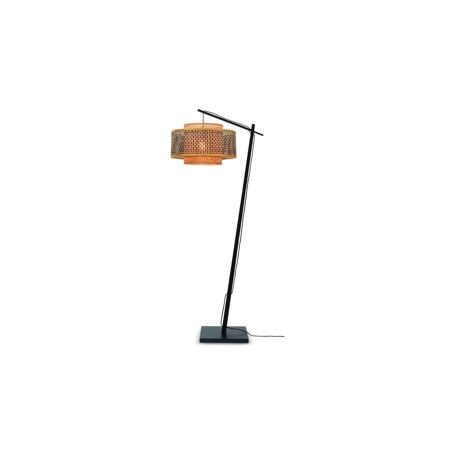 B-Ware Good Mojo Stehlampe Stehleuchte Schwarz Bhutan Bambus Standlampe E27 Led 176 Cm - 8716248084109