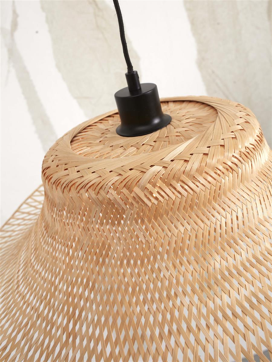 GOOD&MOJO Ibiza Hängelampe Pendelleuchte Lampe Ø 50 cm natur - 8716248090315