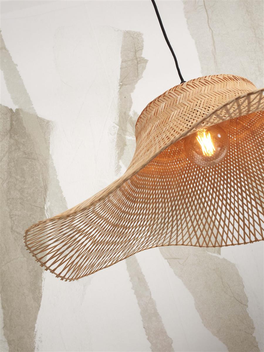 GOOD&MOJO Ibiza Hängelampe Pendelleuchte Lampe Ø 50 cm natur - 8716248090315