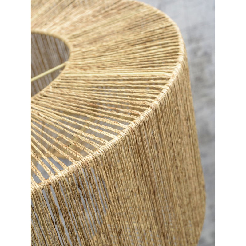 B-Ware Good&Mojo Hängeleuchte Pendelleuchte Iguazu Natur Schwarz Schirm ø60x25  - 8716248085878