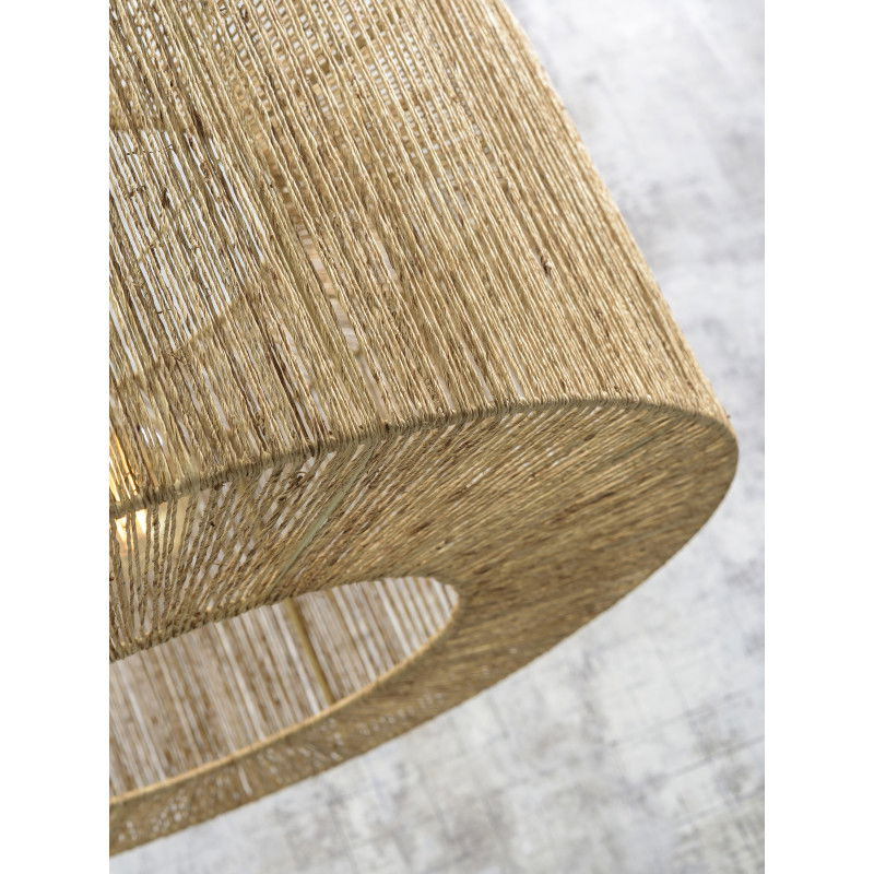B-Ware Good&Mojo Hängeleuchte Pendelleuchte Iguazu Natur Schwarz Schirm ø60x25  - 8716248085878