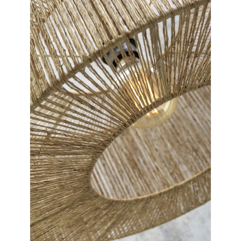 B-Ware Good&Mojo Hängeleuchte Pendelleuchte Iguazu Natur Schwarz Schirm ø60x25  - 8716248085878