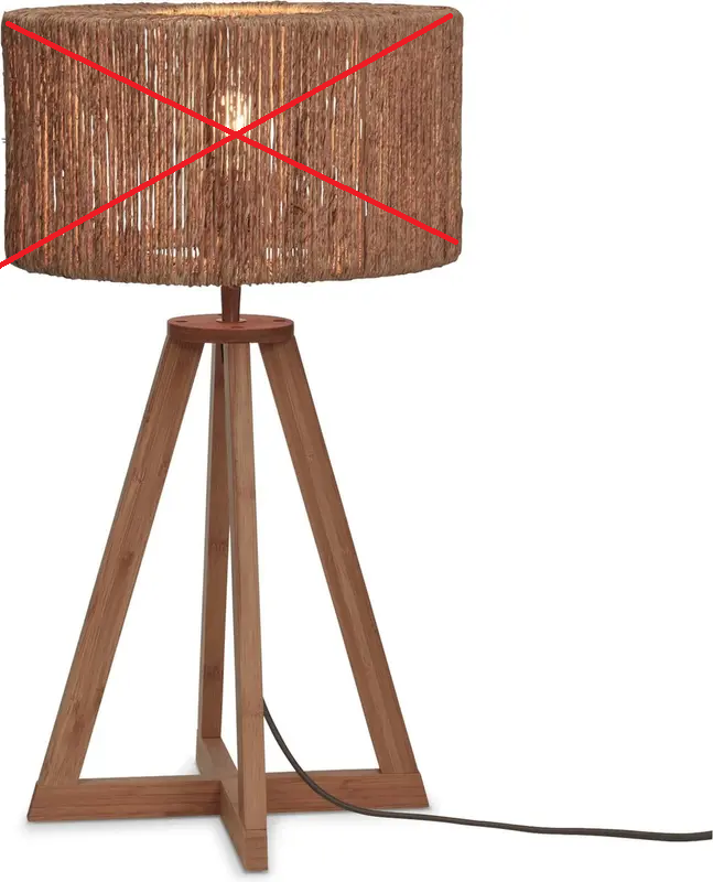 GOOD & MOJO Tischleuchte Lampe Leuchte guazu Bambus Jute SIEHE TEXT/FOTO - 8716248090667