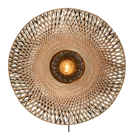 Good & Mojo Kalimantan Wandleuchte Wandleuchte Wandlicht Deko Flurlicht E27 ø60c B-Ware - 8716248080453