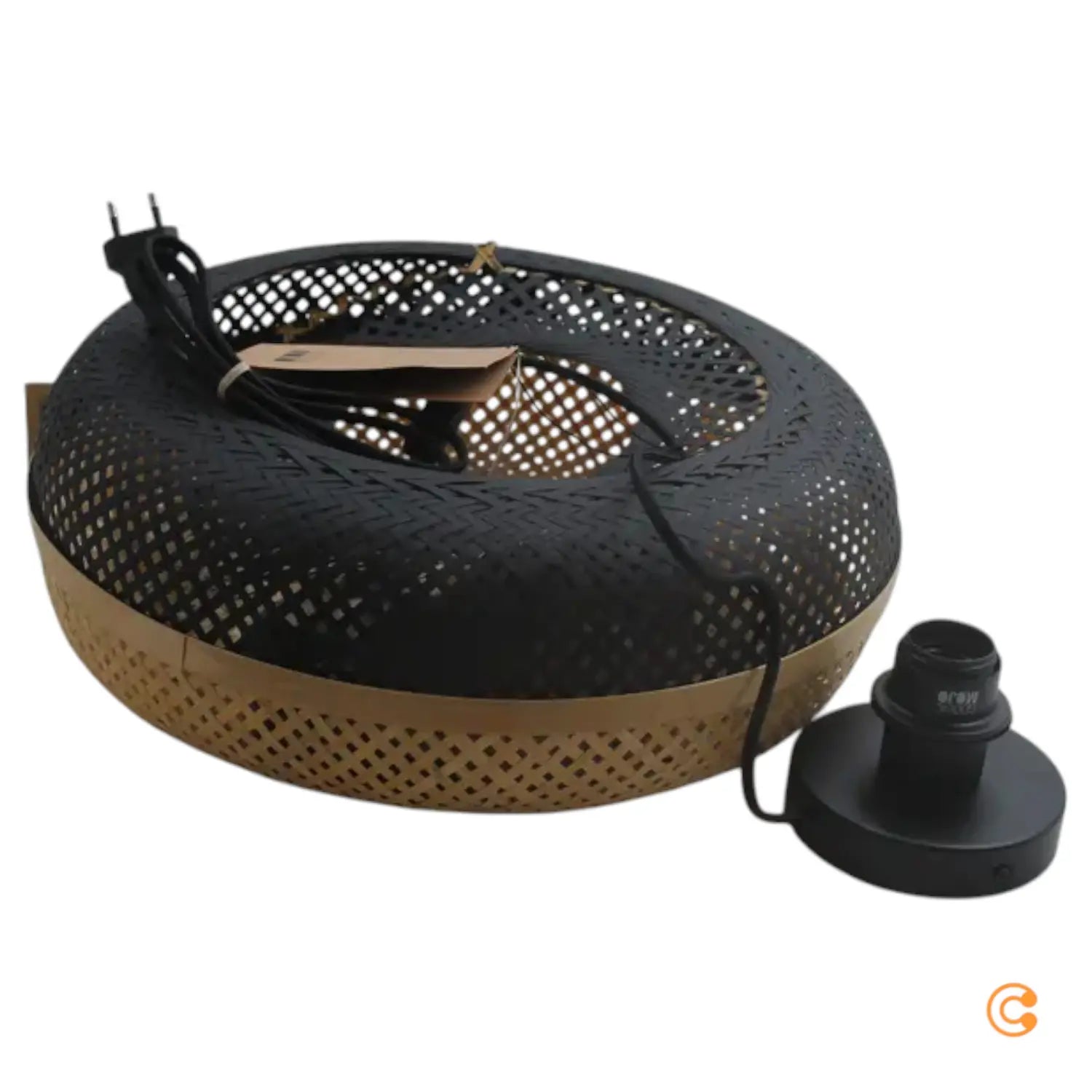 C-Ware Good & Mojo Palawan Wandleuchte Wandlampe Schwarz Creme Siehe Text/Foto - 8716248086110