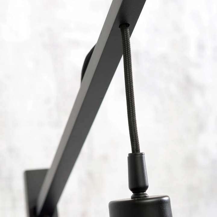 Good & Mojo Stehlampe Lampe Iguazu Natur Schwarz ø50cm Zylinder B-Ware - 8716248084130