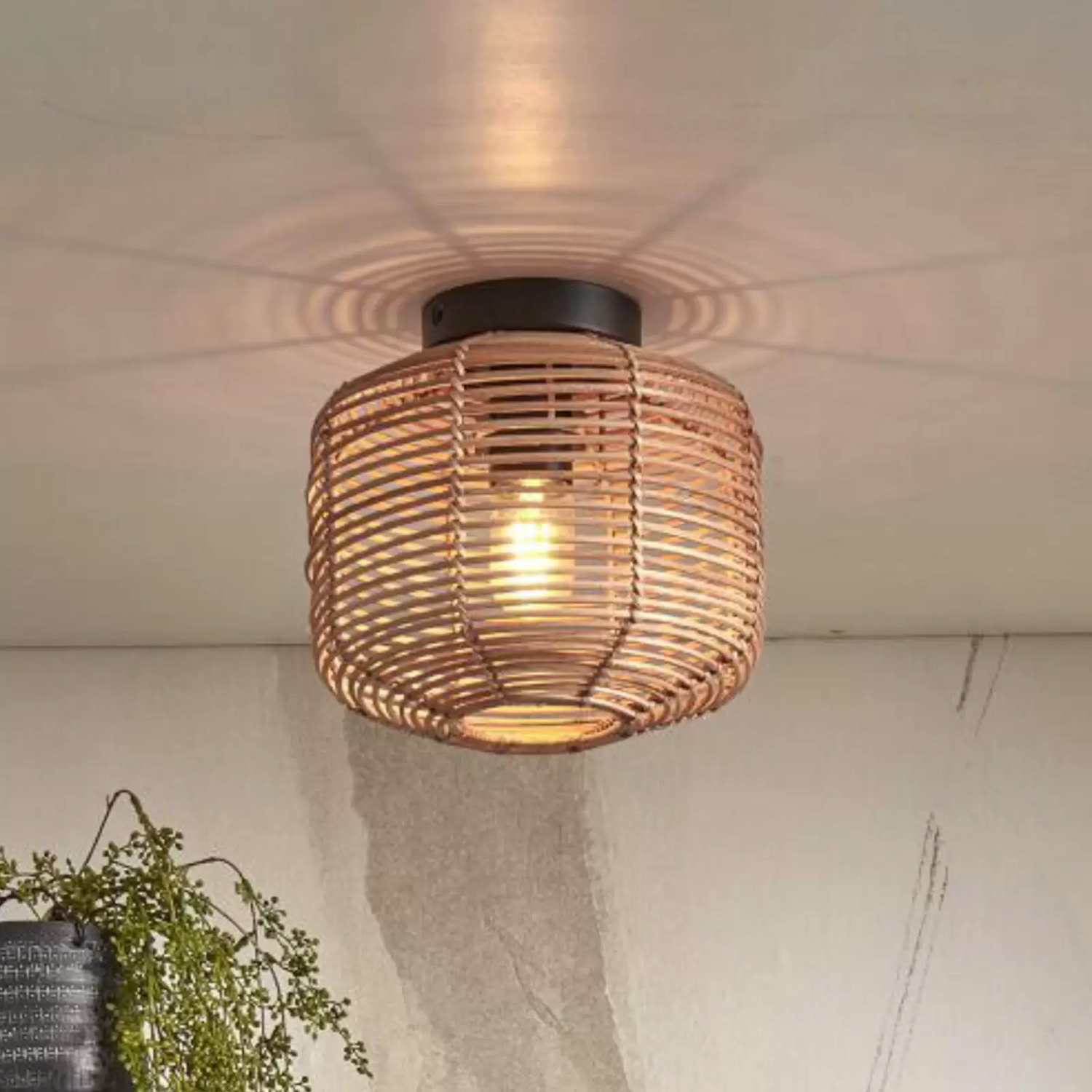 B-Ware Good & Mojo Tanami Deckenleuchte Deckenlampe Deckenlicht Lampe Led 25x20cm Natur - 8716248093378