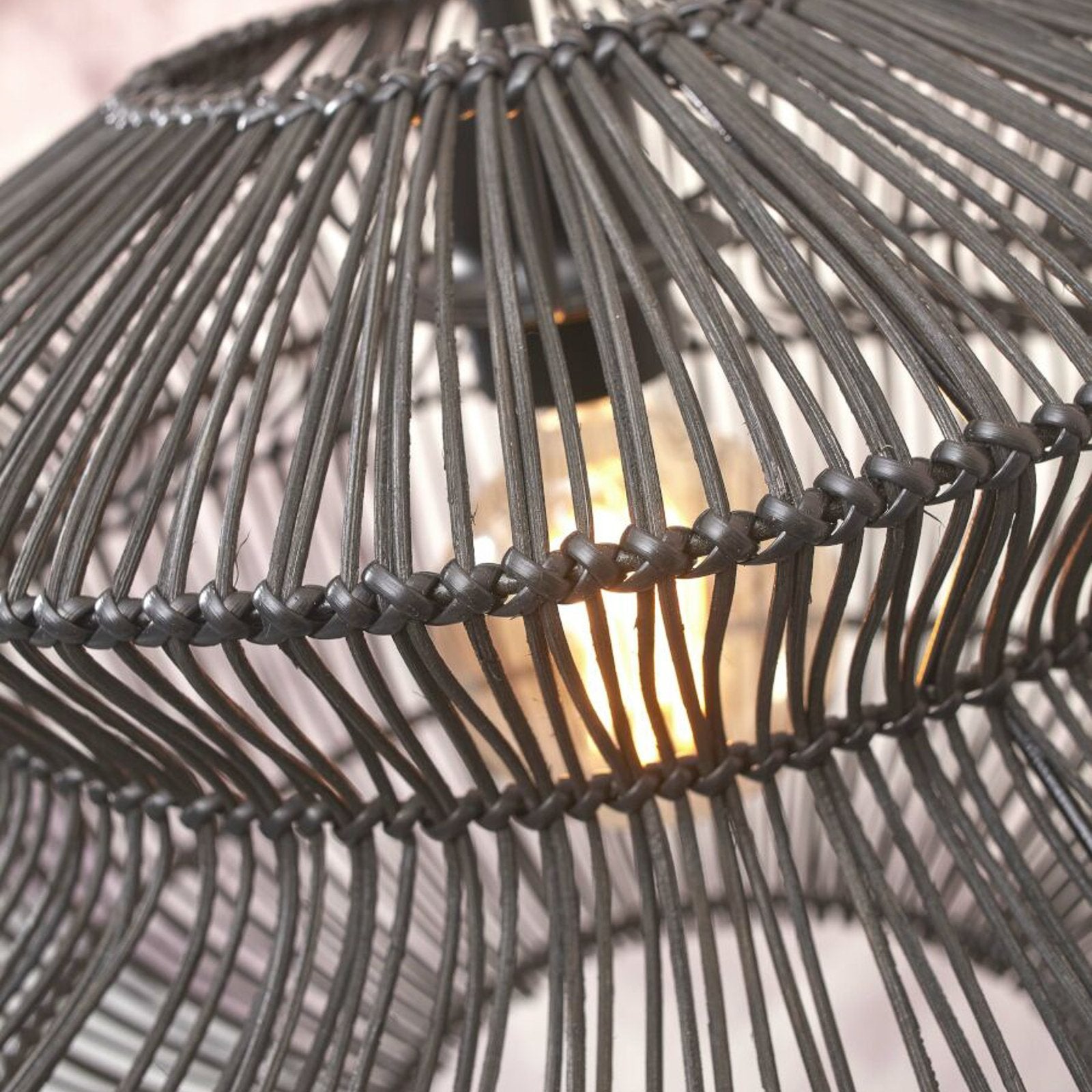 GOOD & MOJO Zanzibar Hängeleuchte Pendelleuchte Lampe schwarz 40x30cm - 8716248093989