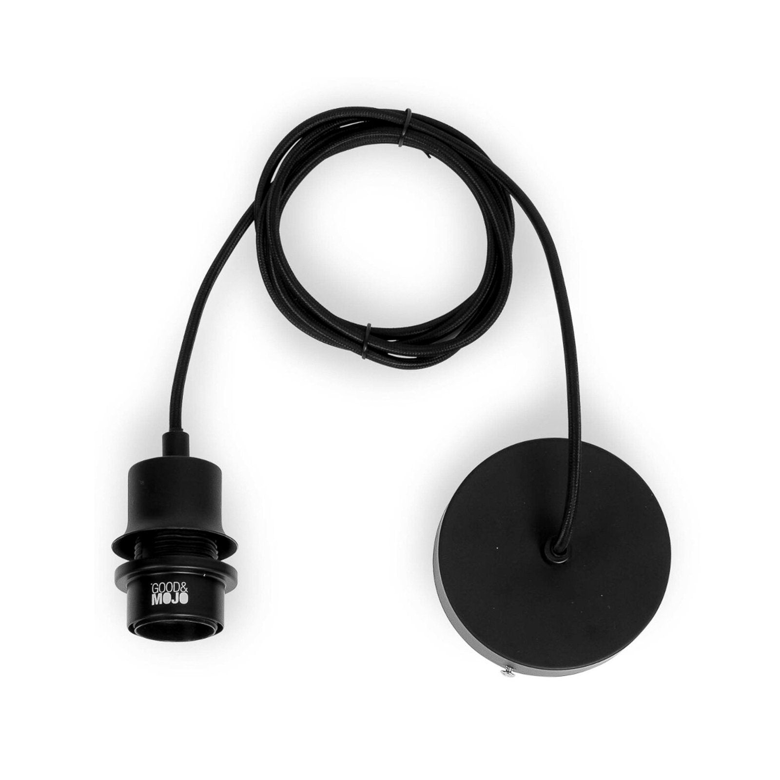 GOOD & MOJO Zanzibar Hängeleuchte Pendelleuchte Lampe schwarz 40x30cm - 8716248093989