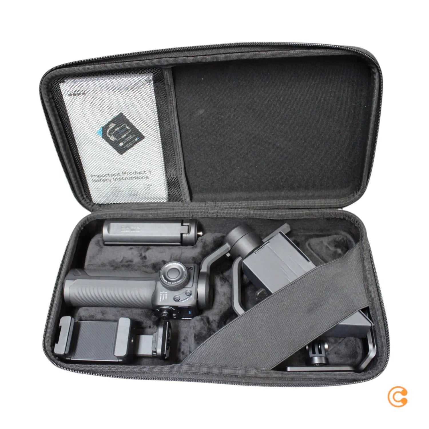 B-Ware Go Pro Gimbal Stabilisator Schwarz Smartphone Halterung Kamera Ki Tracking Modul - 810116384334