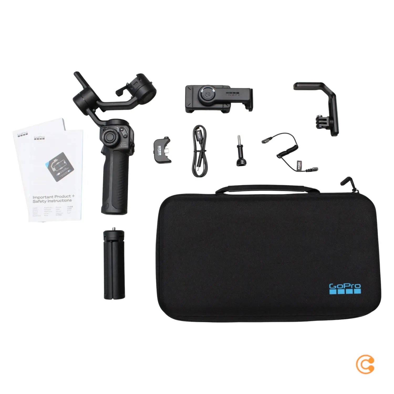B-Ware Go Pro Gimbal Stabilisator Schwarz Smartphone Halterung Kamera Ki Tracking Modul - 810116384334