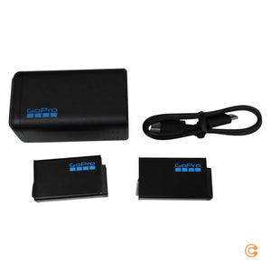 B-Ware Go Pro Ladegerät Akku Batterieladegerät Enduro Dual Charger Max2 Schwarz Usb C